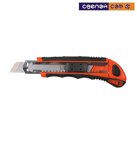 Нож пистолетный с выдвижным лезвием 18мм +3 лезвия STARTUL PROFI 