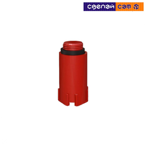 Заглушка для водной розетки красная 1/2 (9888PP12B6)