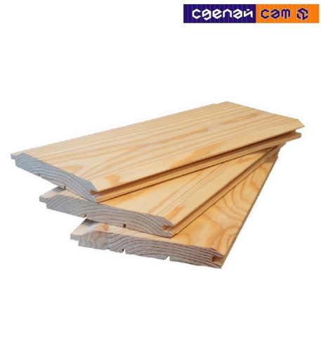 Обшивка 135х17 мм имитация бруса сорт C (срощ.) (Цена за м.п.)