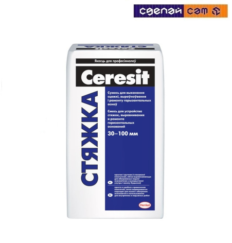 Смесь Ceresit растворная сухая для стяжек 25кг
