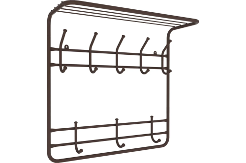 Вешалка 2х ярусная 60 (Коричневый)