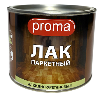 Лак паркетный Proma АУ-21 глянцевый 1,5 кг