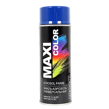 Эмаль-аэрозоль универсальная MAXI COLOR RAL5010 5010MX 400мл (Темно-голубая)