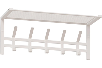 Вешалка с полкой "Торонто 21", hanger with shelf (Белый)