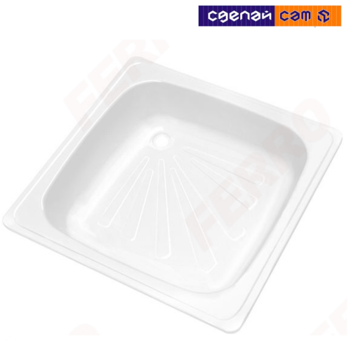 Душевой поддон стальной эмалированный 90х90х16 (FBSS3)