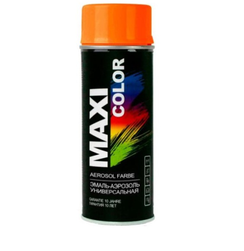Эмаль-аэрозоль универсальная MAXI COLOR RAL2004 2004MX  400мл (Оранжевая)