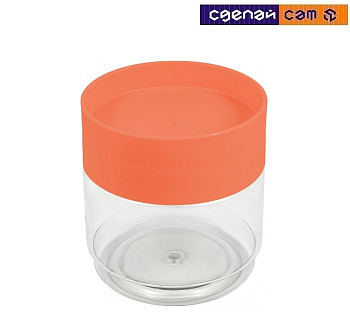 Банка для хранения сыпучих продуктов STOCKHOLM 0,5 л коралловый 