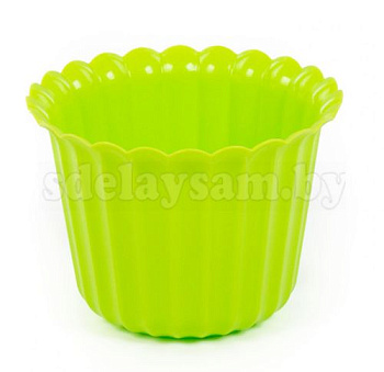 Горшок цветочный "Виола"  h=110 мм - 1 л лимонно-зеленый