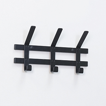 Вешалка настенная Торонто 3 черная