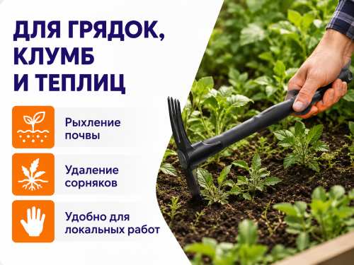 Агроном Премиум культиватор-мотыжка, 40,5 см фото 3