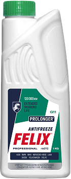 Антифриз FELIX PROLONGER G11 (зеленый), в п/э бут. 1 кг
