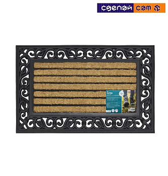 Коврик резиновый с кокосовыми вставками Combination rod mat 45х75 см