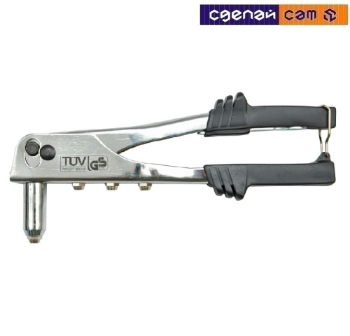 Заклёпочник усиленный металлический корпус (хром)  70023