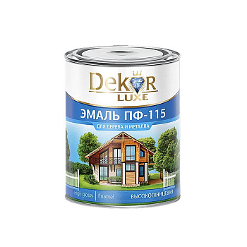 Эмаль ПФ-115 "DEKOR" "GOLD" ярко-зелёная 0,8 кг