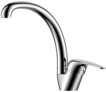 Y40-23 смеситель одноручный д/кухни с высоким поворотным изливом, хром Y40-23