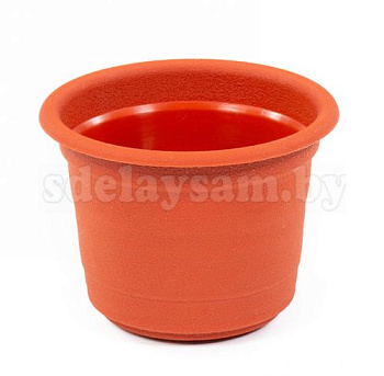 Горшок цветочный "Ксения" №2 - 0.45 л коричневый