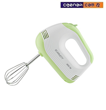 Миксер SCARLETT ,SC-HM40S15 White with green    