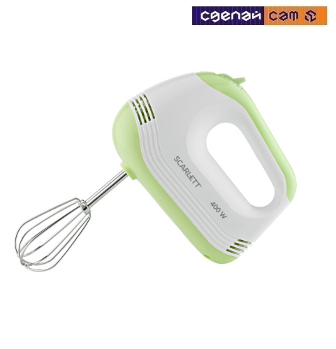 Миксер SCARLETT ,SC-HM40S15 White with green    