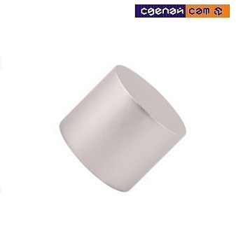 Заглушка D16 Закругленная Сатин