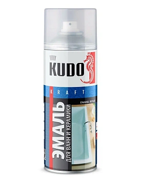 Эмаль "KUDO" для ванн и керамики белая 520 мл