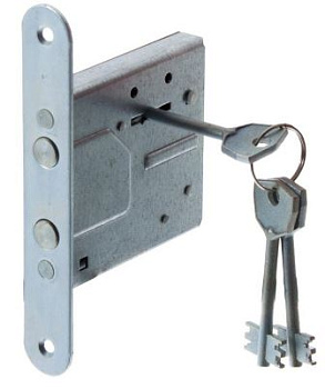 Замок врезной 76610-ЗВ8-4С/13-САМ-Мини (2 ригеля)