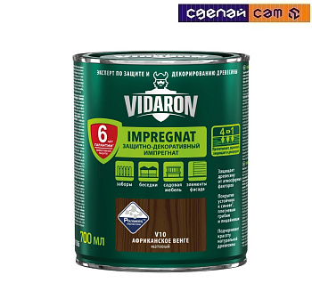 Импрегнат VIDARON 0,7л V10 Африканское Венге, Польша