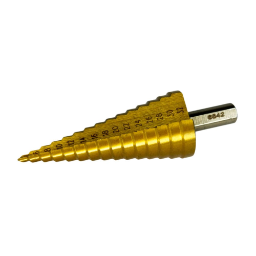 Сверло по металлу ступенчатое 4-12 мм HSS TIN GEPARD, арт.GP0304-12