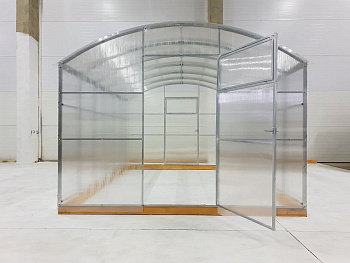 Теплица "Прямостенная 3" 10х3х2.2 м (труба 20х40х0.8) шаг 1м