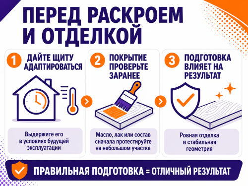 Мебельный щит из дуба 1500×300×40 мм, сорт ВС, сращённый