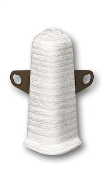 Угол наружный  для плинтуса 70мм "Идеал Деконика", 265 Клен патина