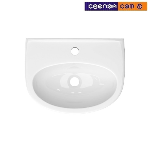 Умывальник  керам.  с креплением Лаго 45 с/о белый с1 ОАО "Керамин"
