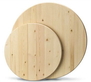 Столешница хвоя d 380 28мм, сорт АВ,