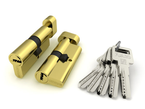 Цилиндровый механизм (R602/70) R6002 Knob 70 (30+10+30) PB 5Key