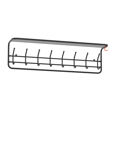Вешалка с полкой 100 (Черный)
