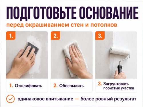 Краска VGT Premium IQ123 для стен и обоев, база A, 0,8 л (1,2 кг) фото 4