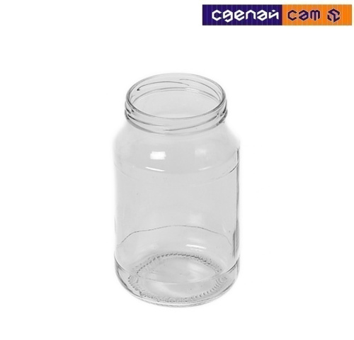 Банка стеклянная 1л под винтовую крышку