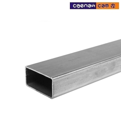 Алюминиевая труба прямоугольная 12х25х2 (1,0м) ,02501