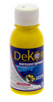 Паста колерная  "DEKOR" золотисто-желтый №2 0,1 кг