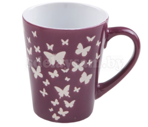 Кружка керамическая Бабочки 340 мл,30-445003