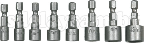 Биты М5-М13 набор 8шт. TOPEX
