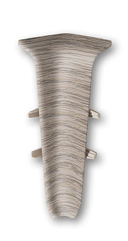 Угол внутренний для плинтуса 70мм "Идеал Деконика", 215 Дуб снежный