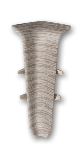 Угол внутренний для плинтуса 70мм "Идеал Деконика", 215 Дуб снежный