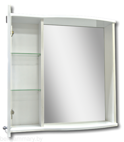 Шкаф настенный Гамма 08м лев. (белый)