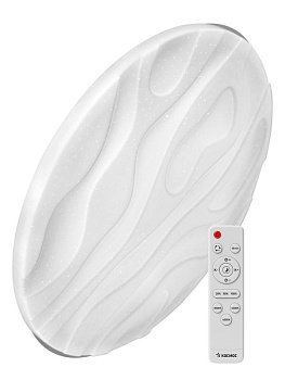 Светильник светодиодный с пультом ДУ КОСМОС  PREMIUM WAVE 55Вт 230В 3000-6500K 4400Лм 400x75мм