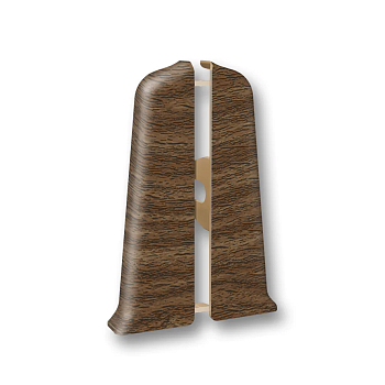 Заглушки (пара) для плинтуса 70мм "Идеал Деконика", 291 Орех