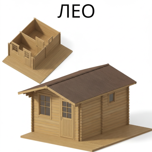 Садовый домик Лео 4х3 толщина 44 мм (готовая комплектация)