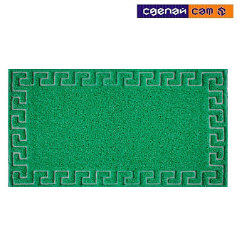 Коврик придверный "Spongy" Меандр 40х60 см (зеленый) 