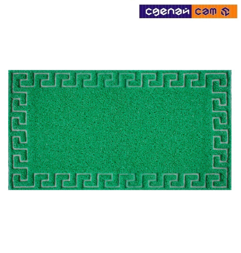 Коврик придверный "Spongy" Меандр 40х60 см (зеленый) 