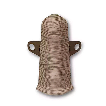 Угол наружный  для плинтуса 70мм "Идеал Деконика", 205 Дуб капучино