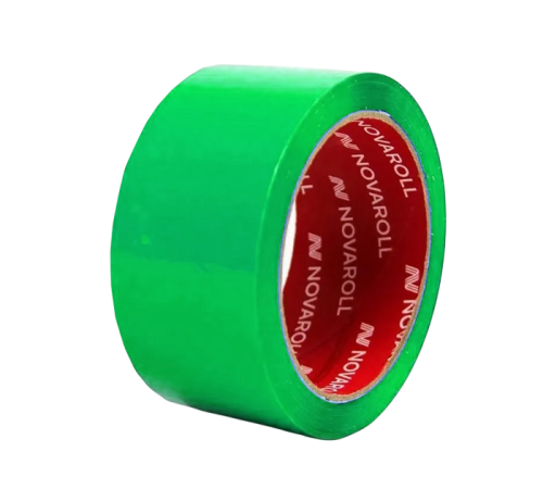 Лента липкая упаковочная 48мм*66м "Нова ролл 204", зеленый (36)  00580-064866